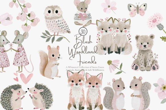 Download Oodland Animal Watercolor Clipart Set - Art Collection