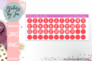 Download 0.5 Inch Date Dot Planner Stickers 083 - Date Collection