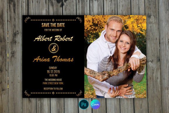 Download Save the Date Photoshop Template - Date Collection