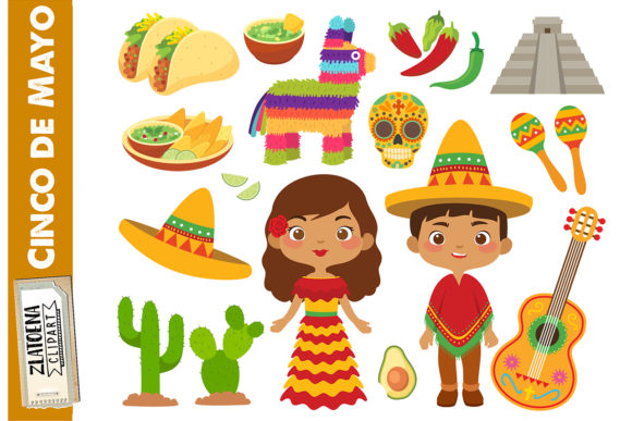 Download Mexican Clip Art Cinco De Mayo Mexico - Art Collection