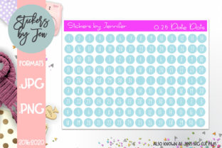 Download 0.25 Inch Date Dot Planner Stickers 030 - Date Collection
