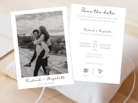 Download Modern Basic Photo Wedding Save the Date - Date Collection
