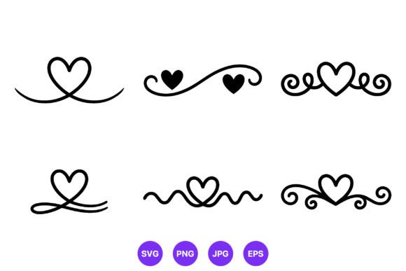 Download Black Heart Swirl Vector Line Art - Art Collection