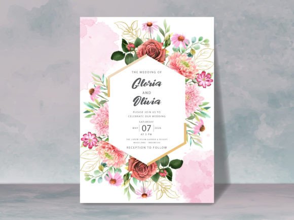 Download Beautiful Floral Wedding Invitation Card - Beautiful Collection