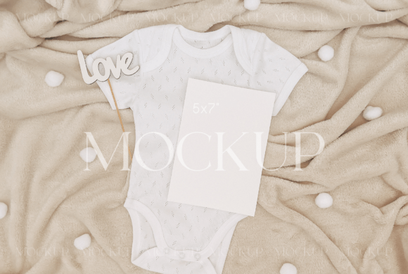 Download 5x7 Baby Shower Mockup, Greeting Card - Premium Bundle
