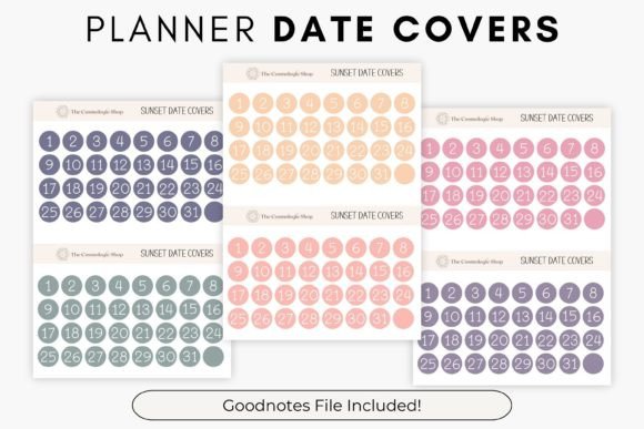 Download Sunset Printable Date Covers - Date Collection